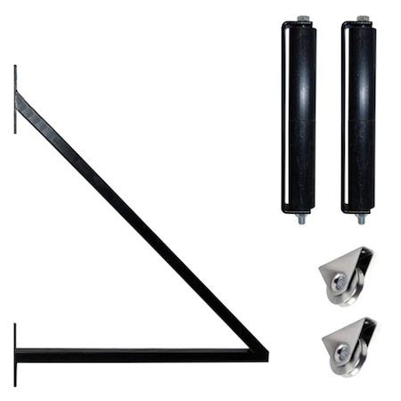 Tepee Supplies Sliding Gate Hardware Kit with Extension Bracket TE2519238
